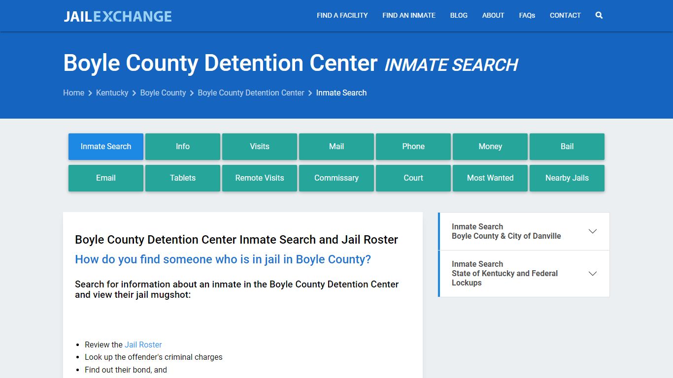 Boyle County Inmate Search | Arrests & Mugshots | KY - Jail Exchange